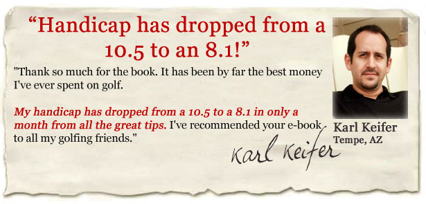 Testimonial Picture from Karl Keifer for Break 80 Golf